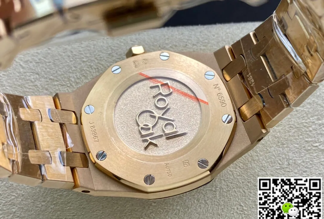Audemars Piguet Royal Oak 67650OR.OO.1261OR.01 JF Factory 1:1 Best Edition Replica Watch White Dial Swiss Quartz